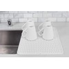 Real Home Innovations Silicone Wave Drying Mat, White