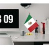 Mexico Desk Flag,12 inch Tall Small Mexicans Indoor Banner,Tiny Printing
