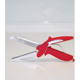 6-in-1 Kitchen Scissors - Kitchen Knife, Cutting Board, Vegetable Peeler, Bottle Opener, Fish Scaler & Food Chopper All In One