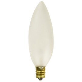 Satco Products S3785 120-Volt 25B9.5 Candelabra Base Frost Light Bulb