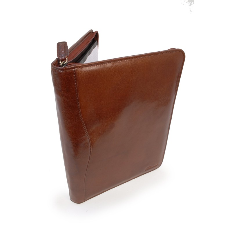 Ashwood - Men's Leather A4 Zip Conference Folder - Presentation