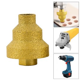 MinnowXY Step Drill Bit Diamond Particles Step Drill Bit 20-35-50mm for Metal, Wood & Plastic,Cone Drill Bit Hole Opener Diamond