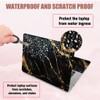 PLIGREAT Black Gold Marble Laptop Skin Sticker Decals Fits 12"