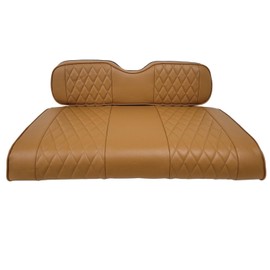 Huskey Parts Company Premium Golf Cart Front Seat Cover Brown for Club Car Precedent/Tempo, Staple On