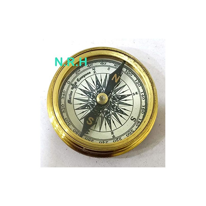Nautical Replica Hub Robert Frost Poem Compass-Pocket Compass Clander Compass