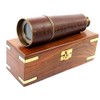 Antique Telescope Antique Brass and Leather Extendable to 50 cm