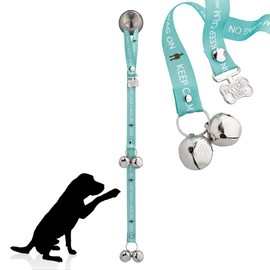 PoochieBells Handcrafted Dog Doorbell for Potty Training – Easy & Quick, Doggie-Safe USA-Made Dog Door Bell with Perfect Sound, Dog Trainer-Recommended for Over 20 Years, Keep Calm & Wag On