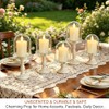 HOME MOST 6-Pack Ivory Votive Candles with 10-Key Remote &