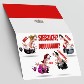 BREITENWERK A4 XXL 70th Birthday Card Colleagues with Envelope - Funny Birthday Card - 70th Birthday Card for Men and Women