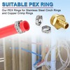 Boltigen 2PCS Heavy Duty Brass Garden Hose Adapter 1/2" PEX