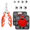 Satiskid 358PCS Split Shot Fishing Weights Set with Pliers, 7-Size