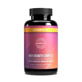 Primal Harvest Hair Growth Vitamins, Hair Growth for Women & Men - 60 Hair Growth Pills, Natural Hair Thickening Products for w/Biotin & Zinc - Hair S