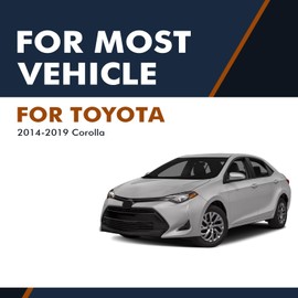 PM Auto Right Passenger Side Mirror, Power Heated Paintable Manual Folding View Mirror Replacement For 2014-2019 Toyota Corolla