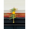 Stylish Single Metal Yellow & Green Nimbu Mirchi Car Charm