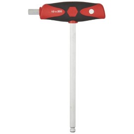 Wiha 54088 Soft Grip Ball End Hex Metric, Dual Drive T-Handle, Inch, 10.0 x 200