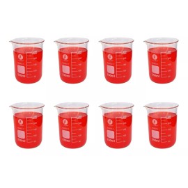 Jf Lhabo Vaso Precipitado De Vidrio 250 Ml Paq C/8 Jf Lhabo