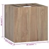 Benicabaly Elegant Wall-Mounted Bathroom Cabinet for Organized Serenity, Solid Teak
