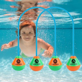 SEMINISMAR Diving Rings for Children, 2 Pieces Pool Toy Children, Pool Toys, Water Toy Pool, Diving Ring, Pool Party Gift