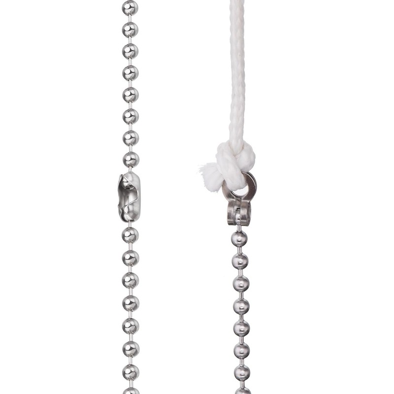 Shappy 2 Pack Steel Beaded Ball Pull Chain String Extension