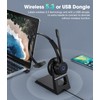 KONNAO Wireless Headset with AI Noise Cancelling Microphone, V5.3 Wireless