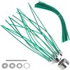 QWORK Weed Brush Cutter, Aluminium Wild Herb Brush with 32
