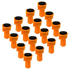 Nylon Dog Bench 16 Pcs Table Workbench Auxiliary Tool Positioning Bench Fits 19/20mm Dog Holes Stop Bench with Eyelets Bench Brake Inserts (20mm)