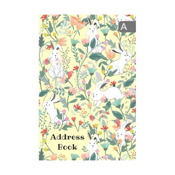 Address Book: 4x6 Mini Contact Notebook Organizer | A-Z Alphabetical