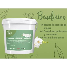 Productos Mart Mexico  Crema Facial De Orquídeas + Colágeno + Vitamina E  4 Kilos