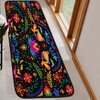 Floral Mexican Birds Kitchen Rug,Kitchen Runner Rug Non Slip Washable