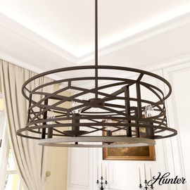 Hunter Fan Company 19331 Langwood Chandelier, Onyx Bengal