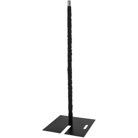 1 Pc, 10Ft Spandex Upright Pole Cover - Black For Weddings & Event Receptions