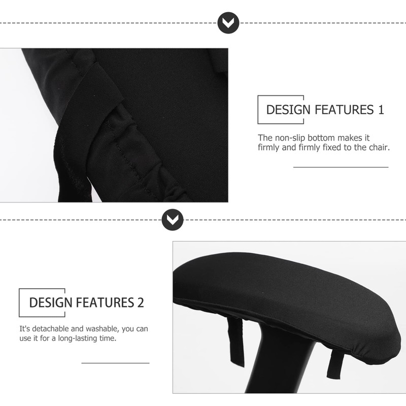Frcolor Armrest Cushion Armrest Cover for Office Chair Chair Elbow