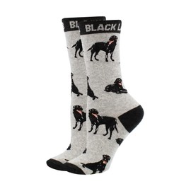 WHD Black Lab Socks (Gray/Black, Large)