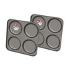 2X 4 Cup Yorkshire Pudding Tray Non-Stick, Made in England