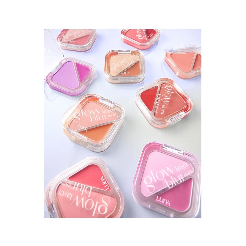 LUNA Glow Layer Blur Cheek 8.5g, Color:03 Mandarin Shower