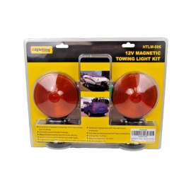 EAGLE KING PRODUCTS 12V Magnetic Towing Trailer Light Kit Amber/Red HTLM-006