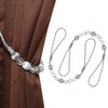 MALOINTEX 2 Pack Curtain Beaded Tassels Tiebacks Tie-Backs, Modern Simple