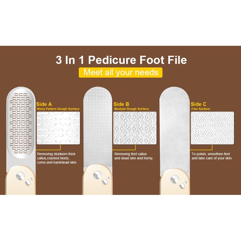 3 in 1 Heels, Exfoliating Remover, Fish Eye Exfoliation, Heels,