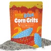 Western Blue Corn Grits, Native American Grown, Coarse Ground Heirloom,