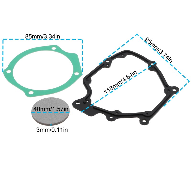 Briny River 3 Pieces Rubber Seals Burner Unit Gasket Filter