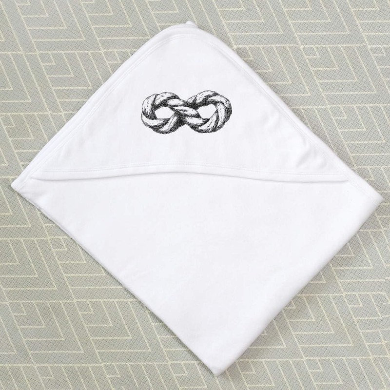 Azeeda 'Infinity Rope' Baby Hooded Towel (HT00035208)