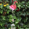 Hängendes Windspiel - Flamingo