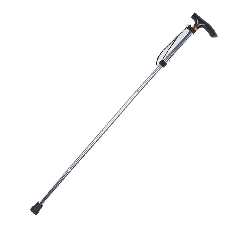 Telescopic Walking Stick Thicken Lightweight Aluminium Alloy Foldable Adjustable Hiking