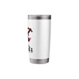 Japanese samurai warrior Seven Virtues of Bushido novelty Stainless Steel Insulated Tumbler