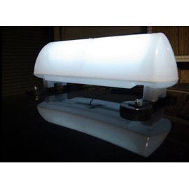 30" LED Lighted Magnetic Car Top Sign (Blank with No Graphics)