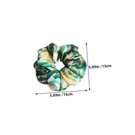 SAFIGLE 6pcs Floral Print Hair Scrunchies Set Elastic Ponytail Holders for Women and Durable Printed Accessories for Travel Parties and Everyday Use