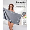 2 Piezas Toalla Microfibra Cabello, Toalla para Cabello, Toalla De