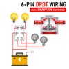 MGI SpeedWare One-Side Momentary Metal Toggle Switch | 20 Amp