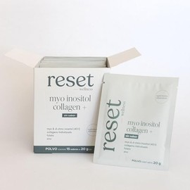 reset wellness 15 Sobres de Myo inositol Collagen+ Sin Sabor en sachets Sin Sabor