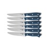 DASH Zakarian 6-Piece Steak Knife Set, Non-Serrated Full Tang German